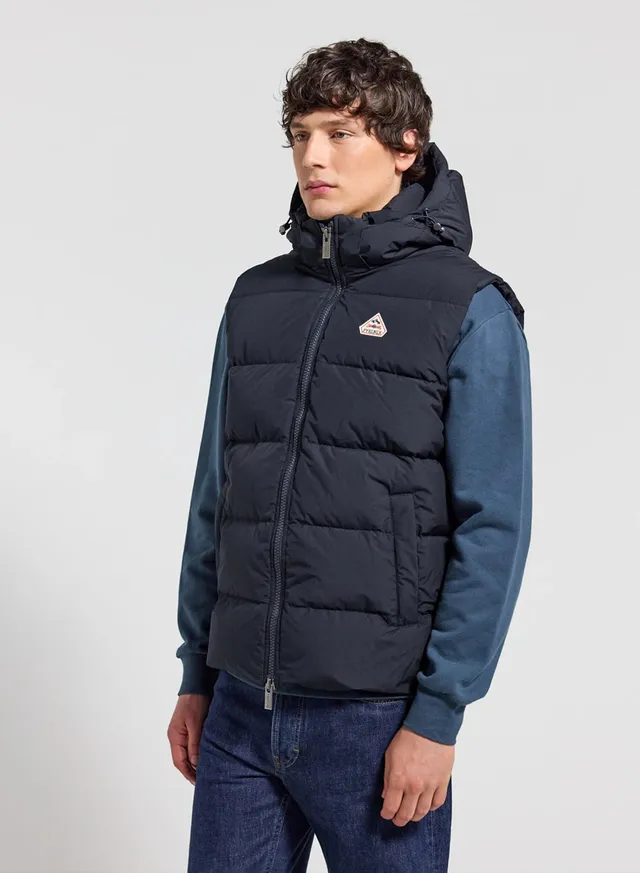 pyrenex-spoutnic-doudoune-sans-manche-capuche-amovible-bleu-fonc image 1