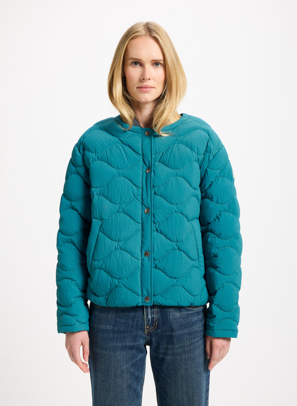 doudoune-l-g-re-femme-pyrenex-nacre-turquoise image 1
