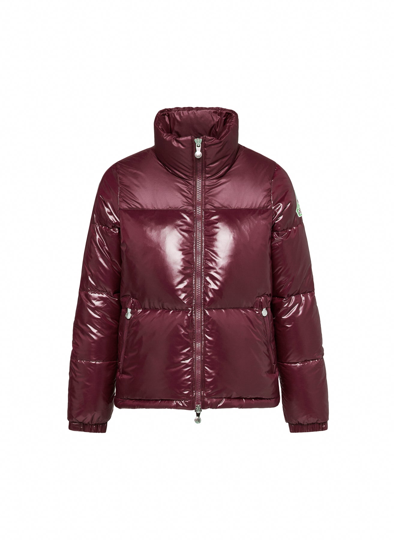pyrenex-goldin-doudoune-courte-femme-bordeaux-brillante image 5