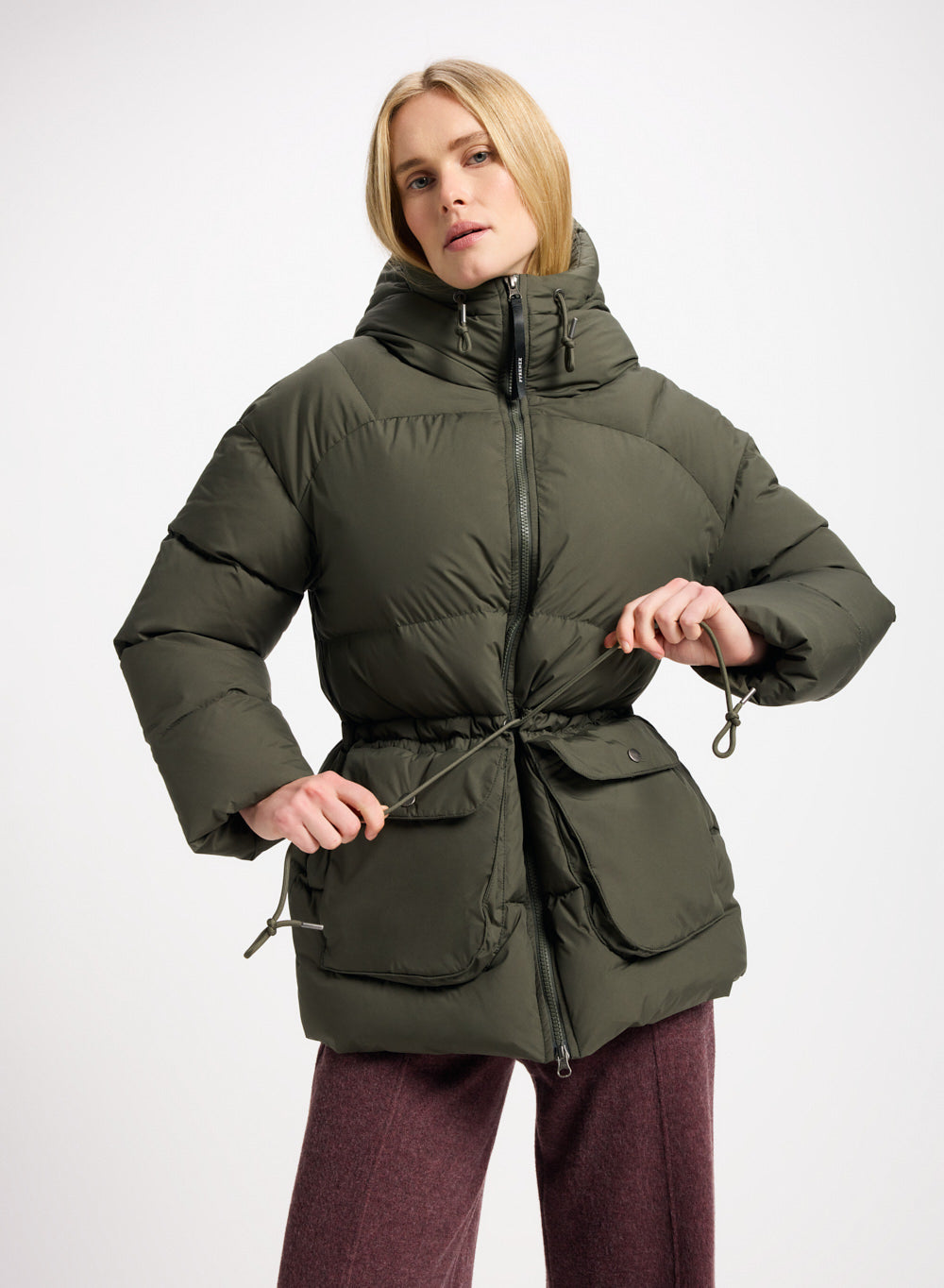pyrenex-aule-doudoune-hiver-femme-capuche-kaki-20-c image 3