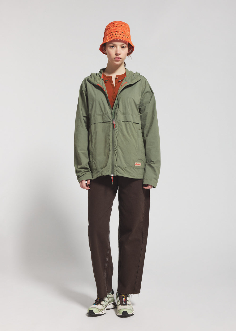 pyrenex-soulere-coupe-vent-unisexe-capuche-khaki image 4