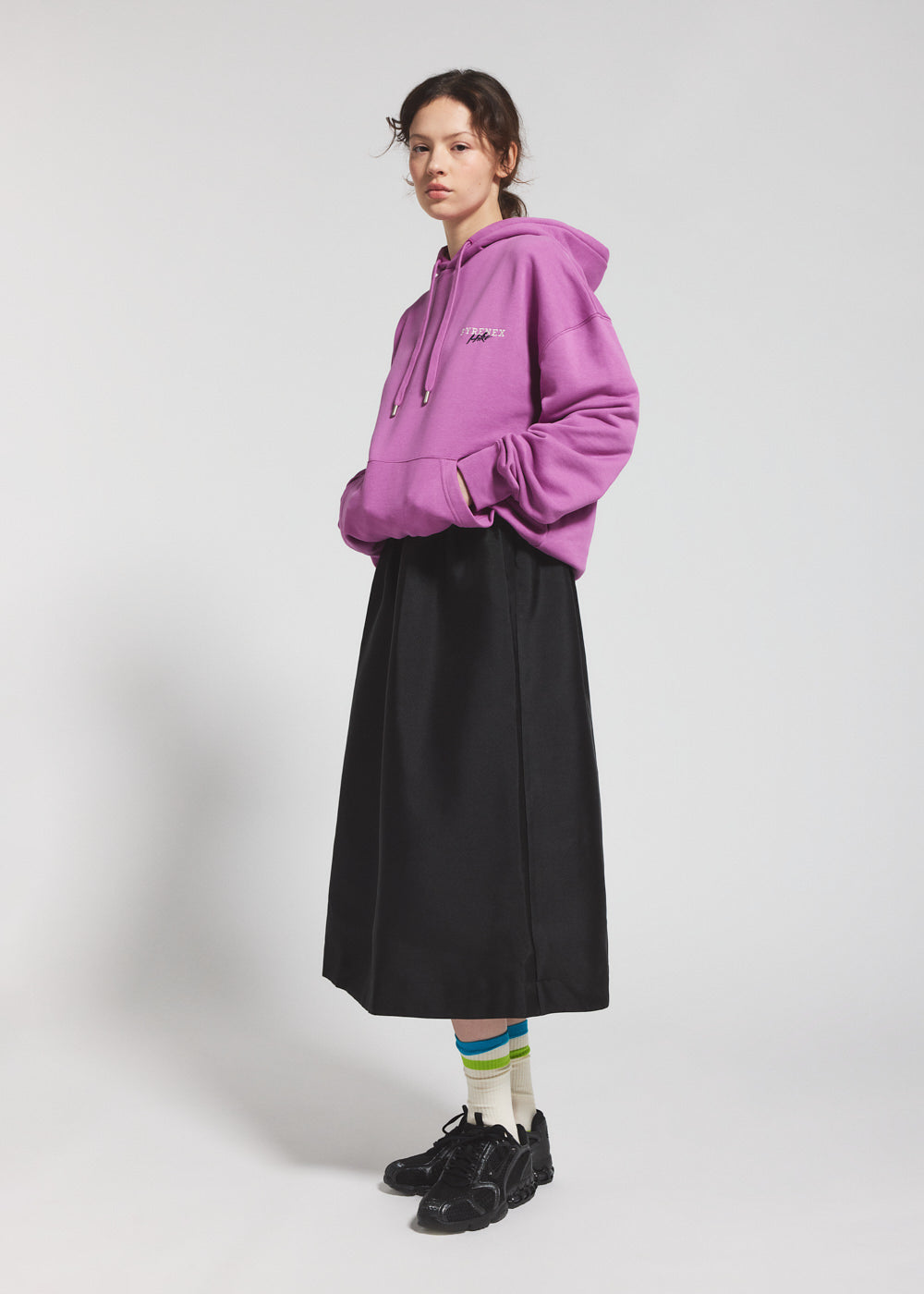 pyrenex-sierra-pullover-unisexe-capuche-coton-bio-violet image 3