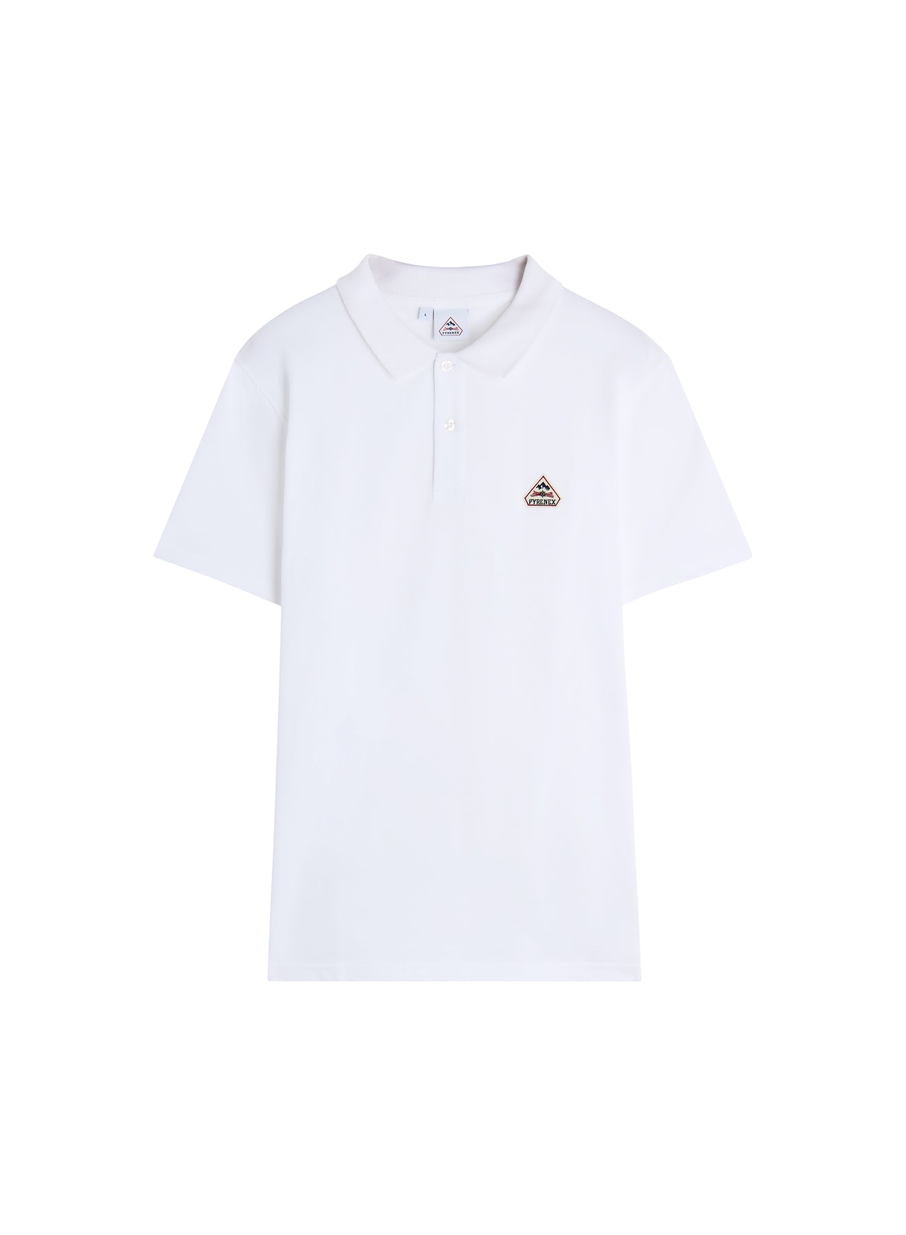 pyrenex-cobalt-polo-homme-coton-biologique-blanc image 6