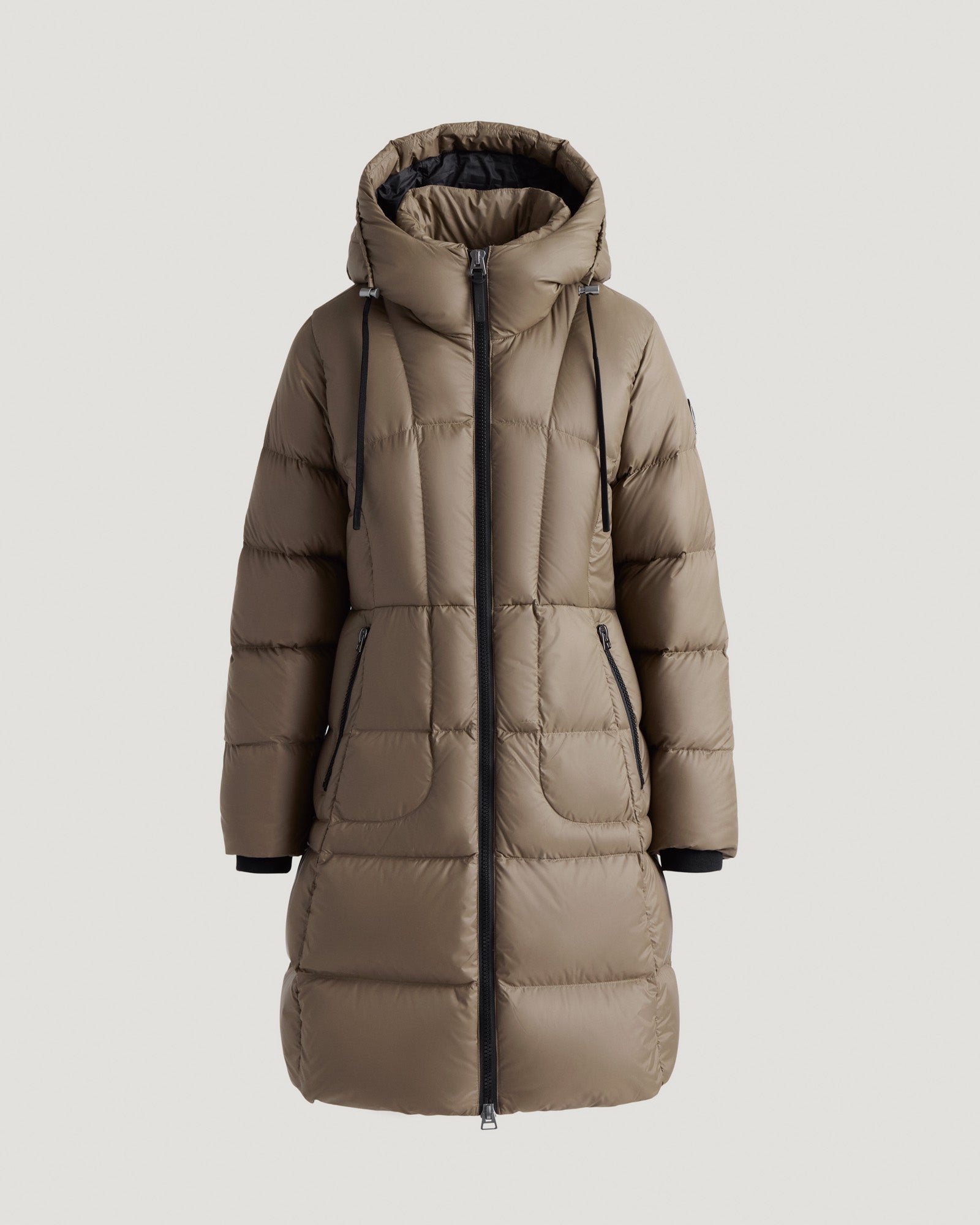 kanuk-notting-hill-brillant-manteau-long-matelass-femme-capuche image 2