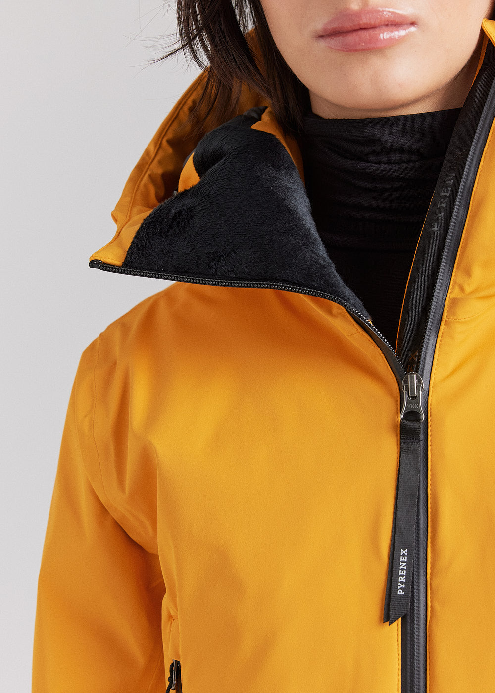 pyrenex-nova-veste-parka-en-duvet-femme-jaune image 4