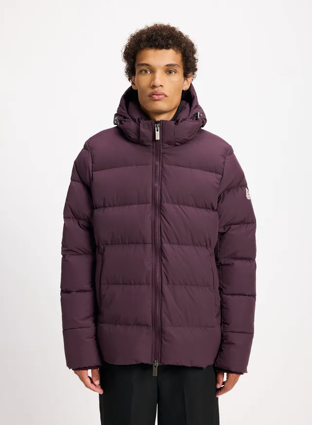 pyrenex-spoutnic-doudoune-homme-capuche-amovible-bordeaux image 1