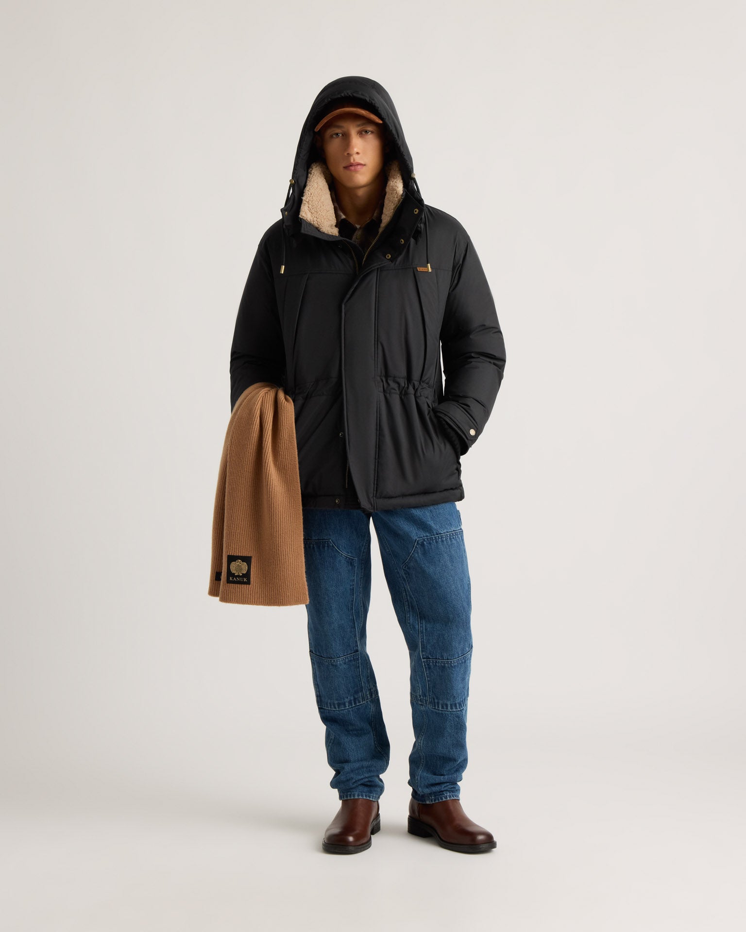 kanuk-parka-signature-coyote-duvet-homme-col-sherpa image 1