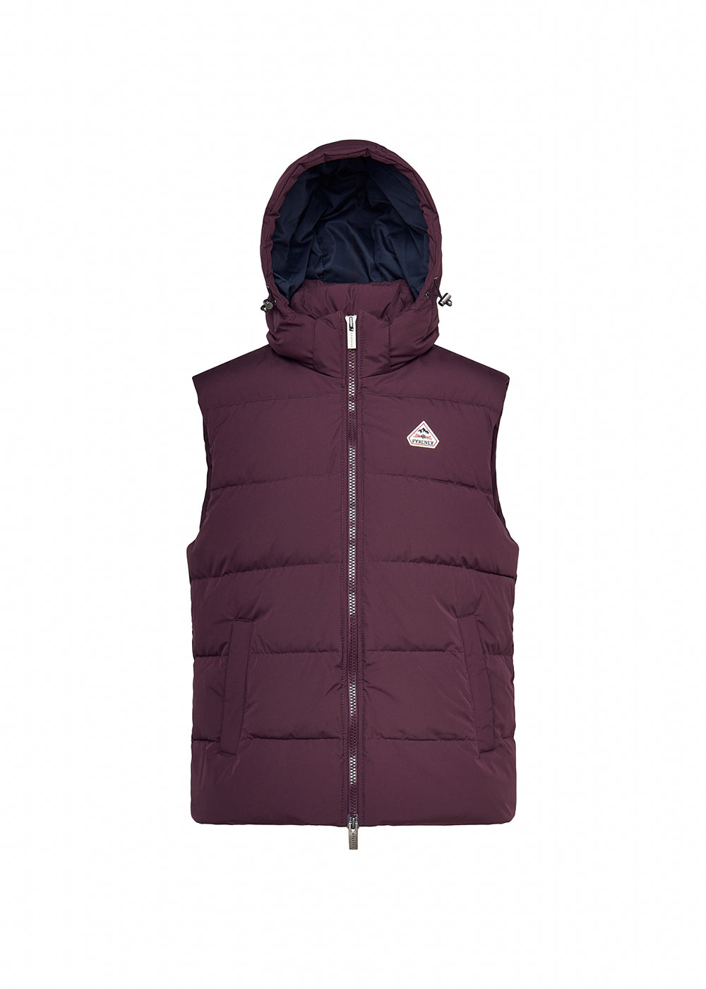 pyrenex-spoutnic-gilet-sans-manche-bordeaux-capuche-amovible image 5