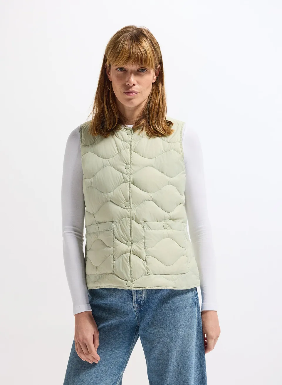 gilet-sans-manches-femme-pyrenex-orite-vest-vert-pastel-ultra-l-ger image 1