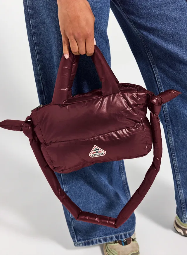 pyrenex-argi-sac-main-matelass-en-duvet-bordeaux image 1