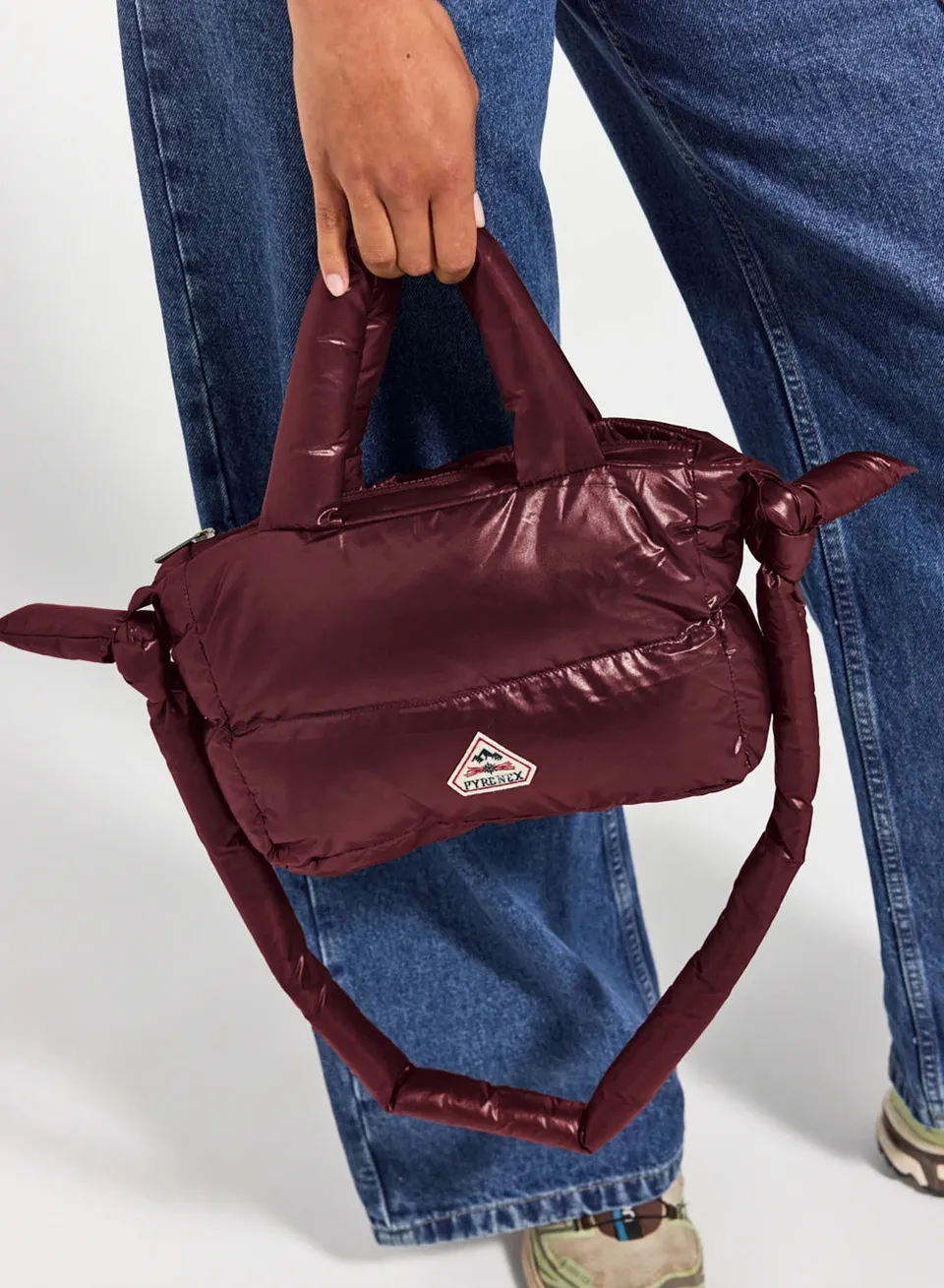 pyrenex-argi-sac-main-matelass-en-duvet-bordeaux image 1
