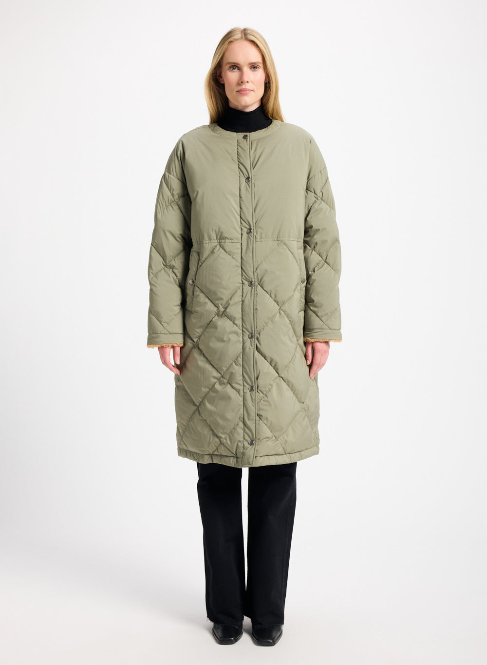 pyrenex-blossom-doudoune-longue-femme-khaki image 4