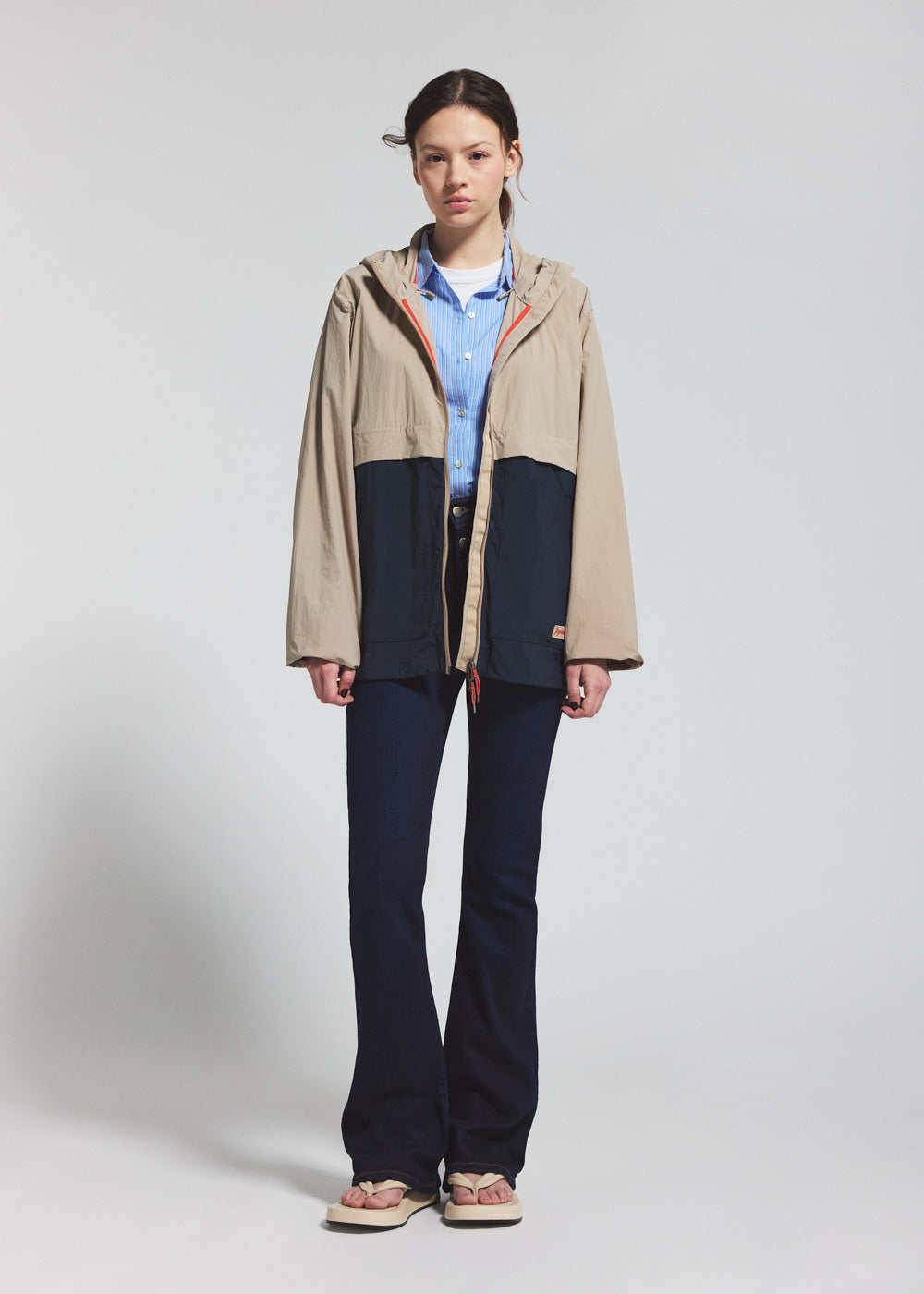 pyrenex-soulere-coupe-vent-unisexe-capuche-beige image 4