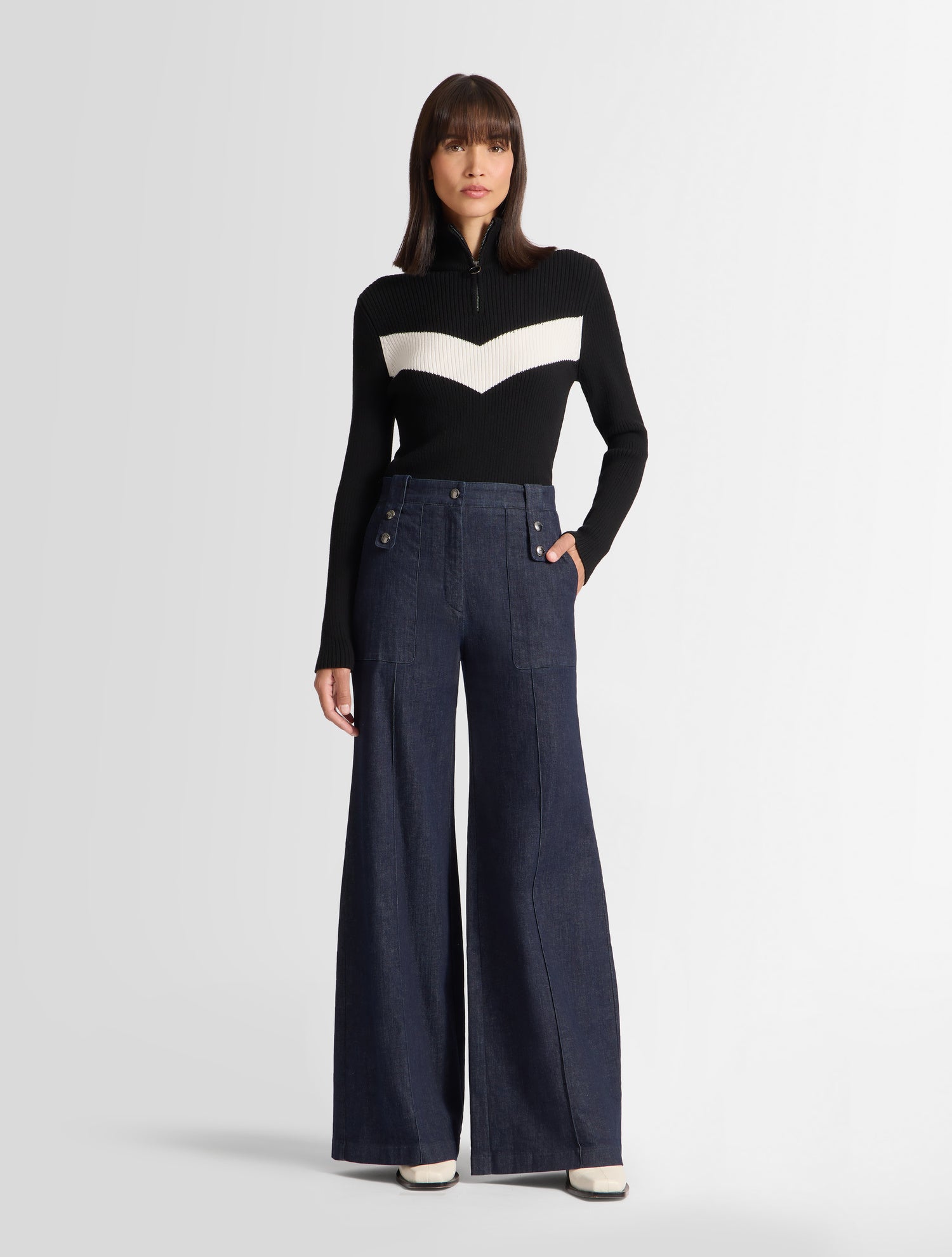 fusalp-pull-andromede-viscose-bande-v-contrastante-2 image 1