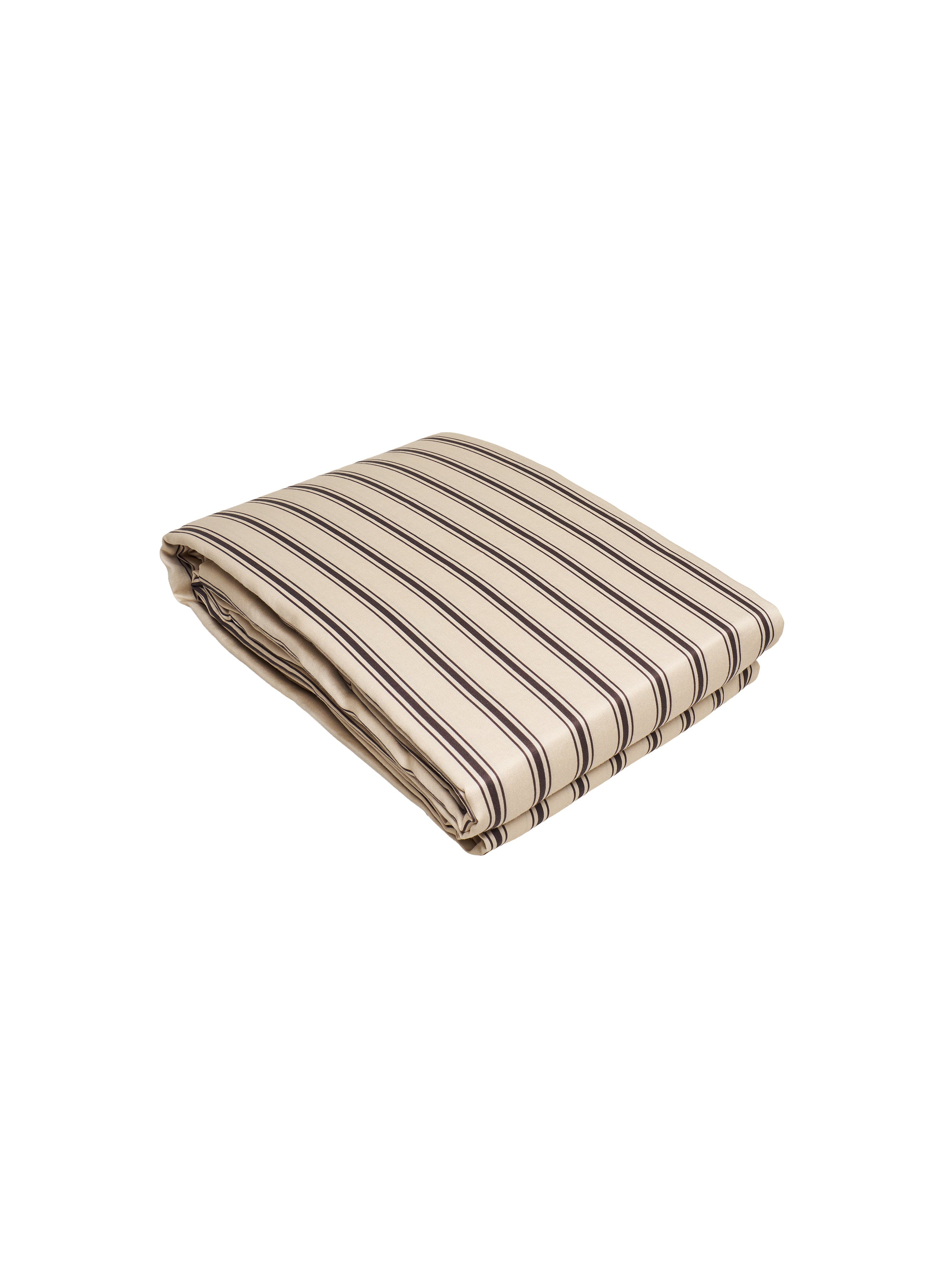 pyrenex-lily-housse-de-couette-satin-rayures-marron-cru-coton-bio-tencel image 5