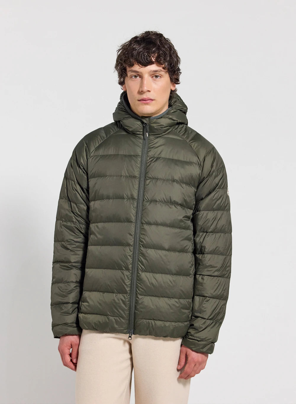 pyrenex-guzet-doudoune-ultra-l-g-re-capuche-homme-kaki image 1
