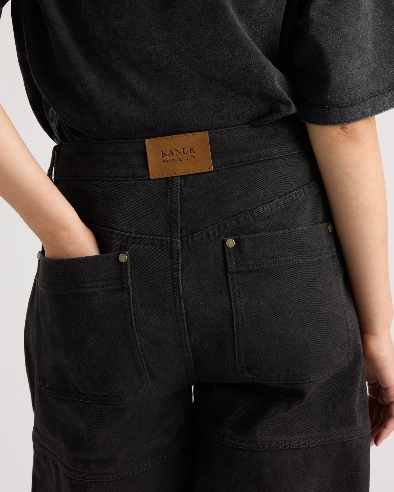 kanuk-kiamika-pantalon-cargo-en-serg-jambe-ballon-femme image 7