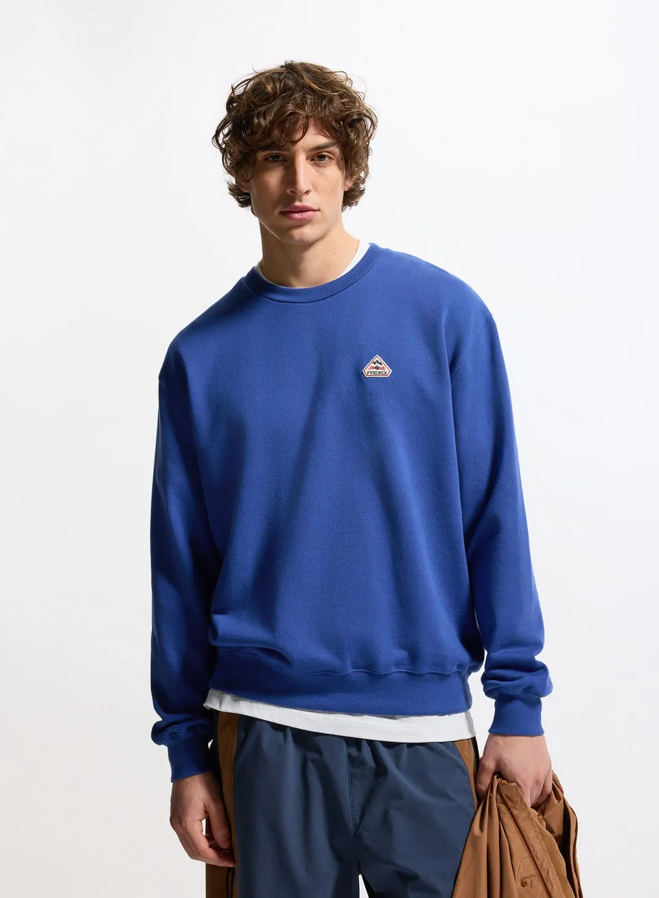 pyrenex-phase-sweat-col-rond-unisexe-bleu-lectrique image 1