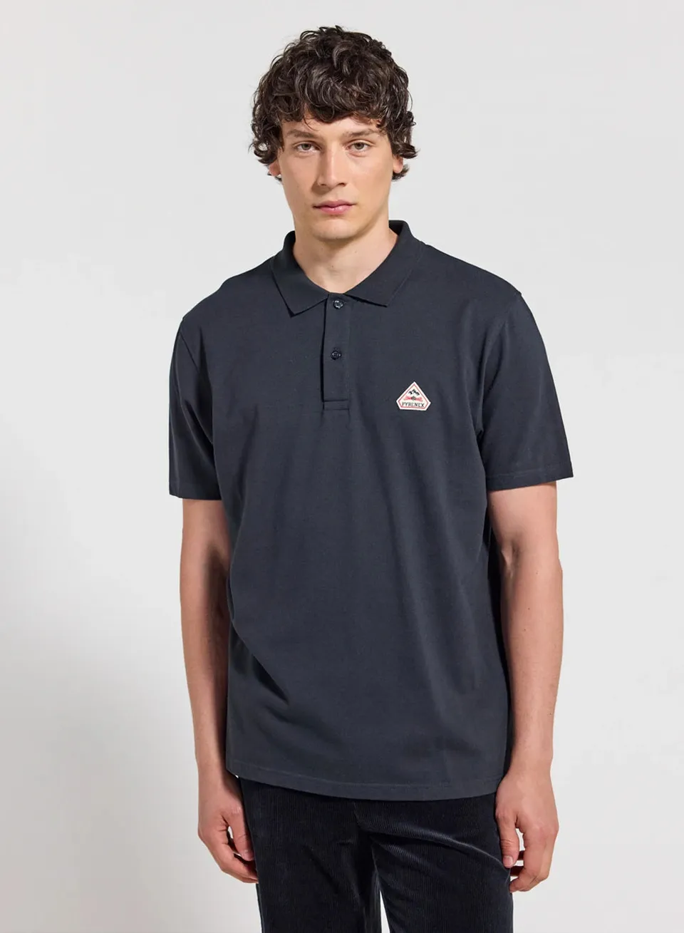 pyrenex-cobalt-polo-homme-coton-biologique-bleu-marine image 1