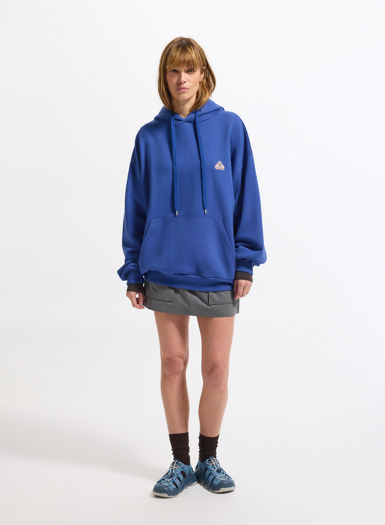 pyrenex-journey-sweat-capuche-unisexe-bleu-lectrique-en-coton-bio image 3