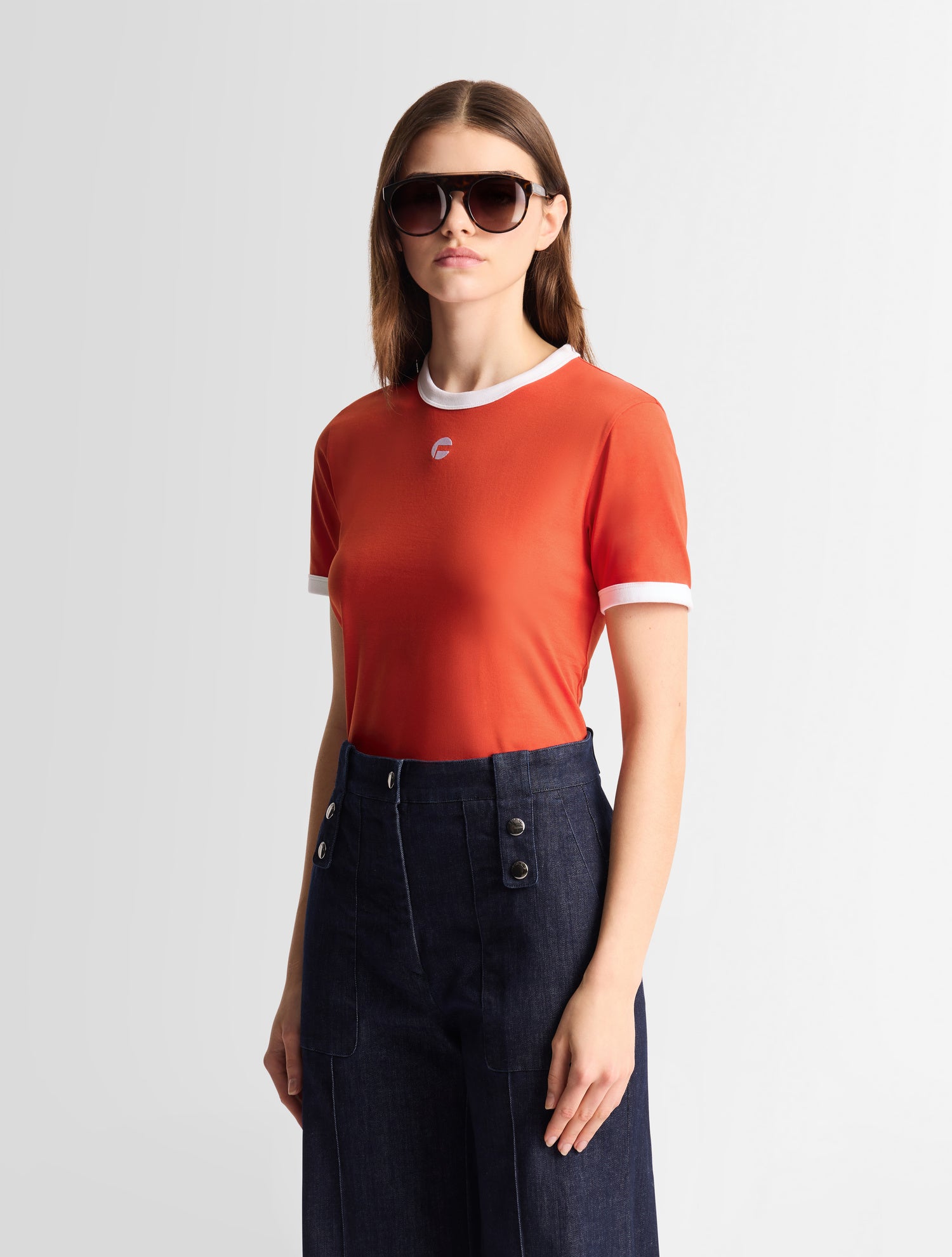 fusalp-tanixa-t-shirt-coton-femme-logo-brod image 2