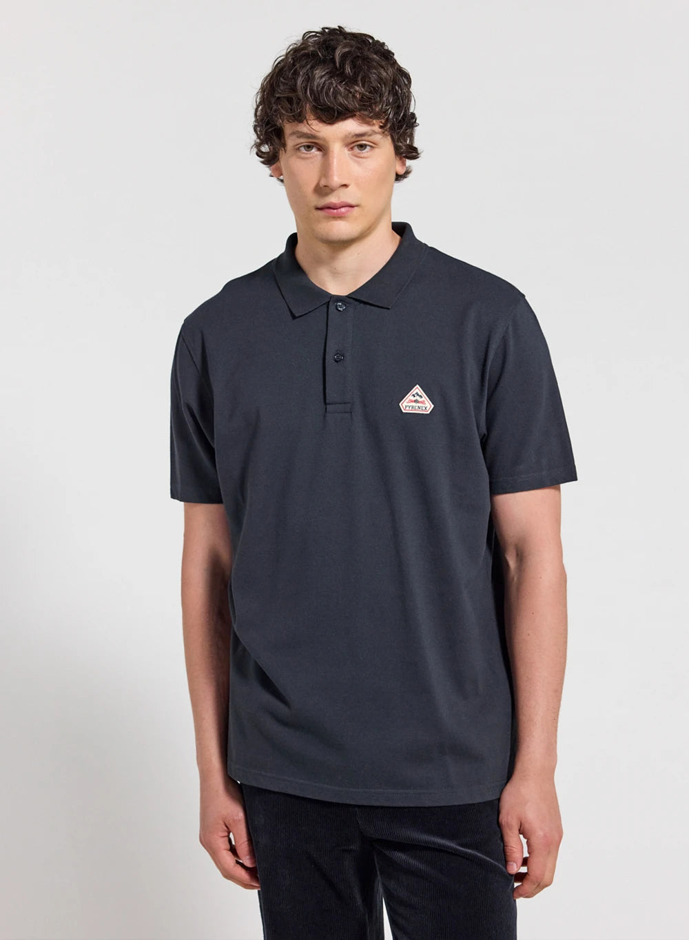 pyrenex-cobalt-polo-homme-coton-biologique-bleu-marine image 1