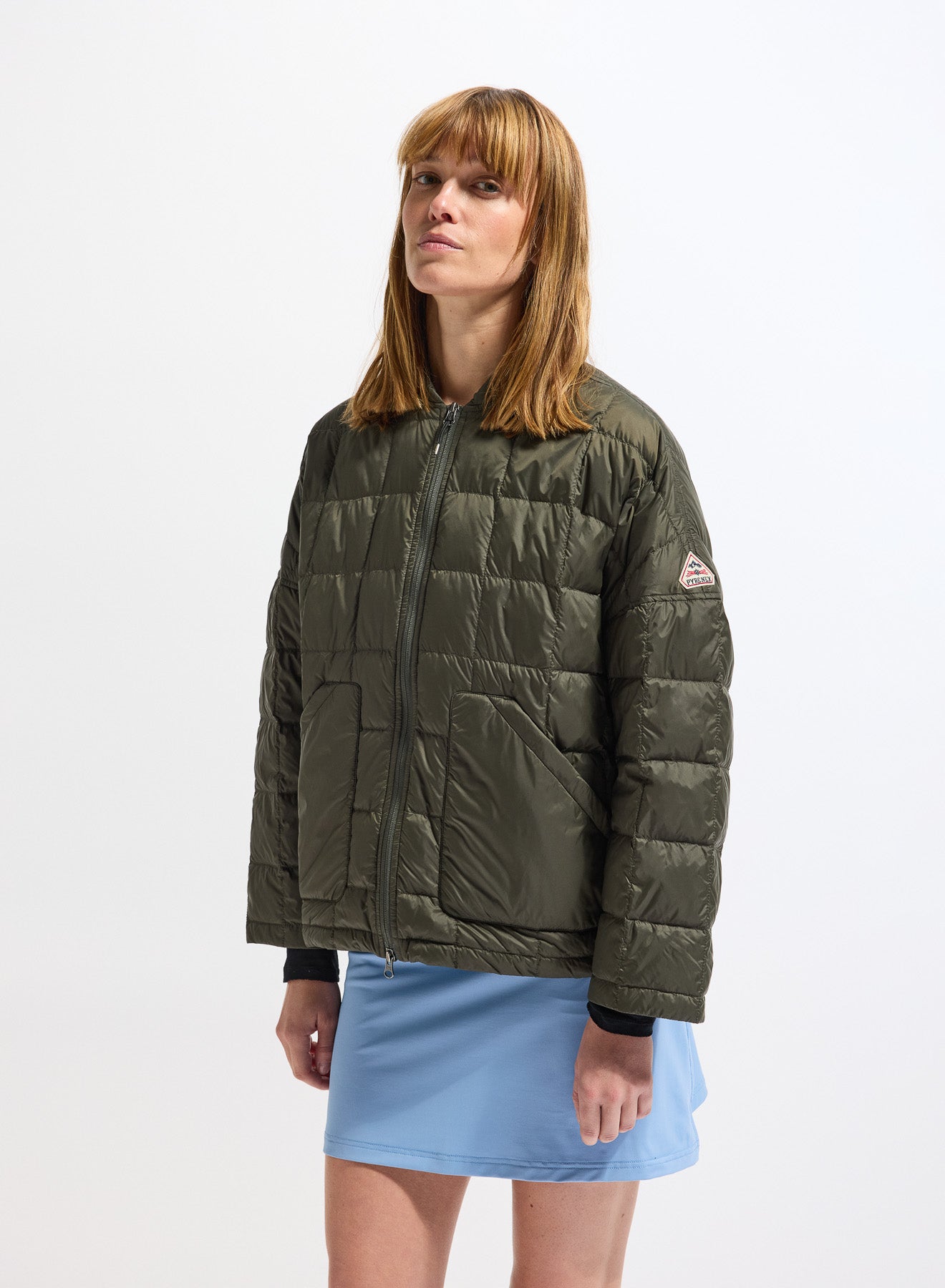 pyrenex-gypse-doudoune-l-g-re-femme-vert-kaki image 5