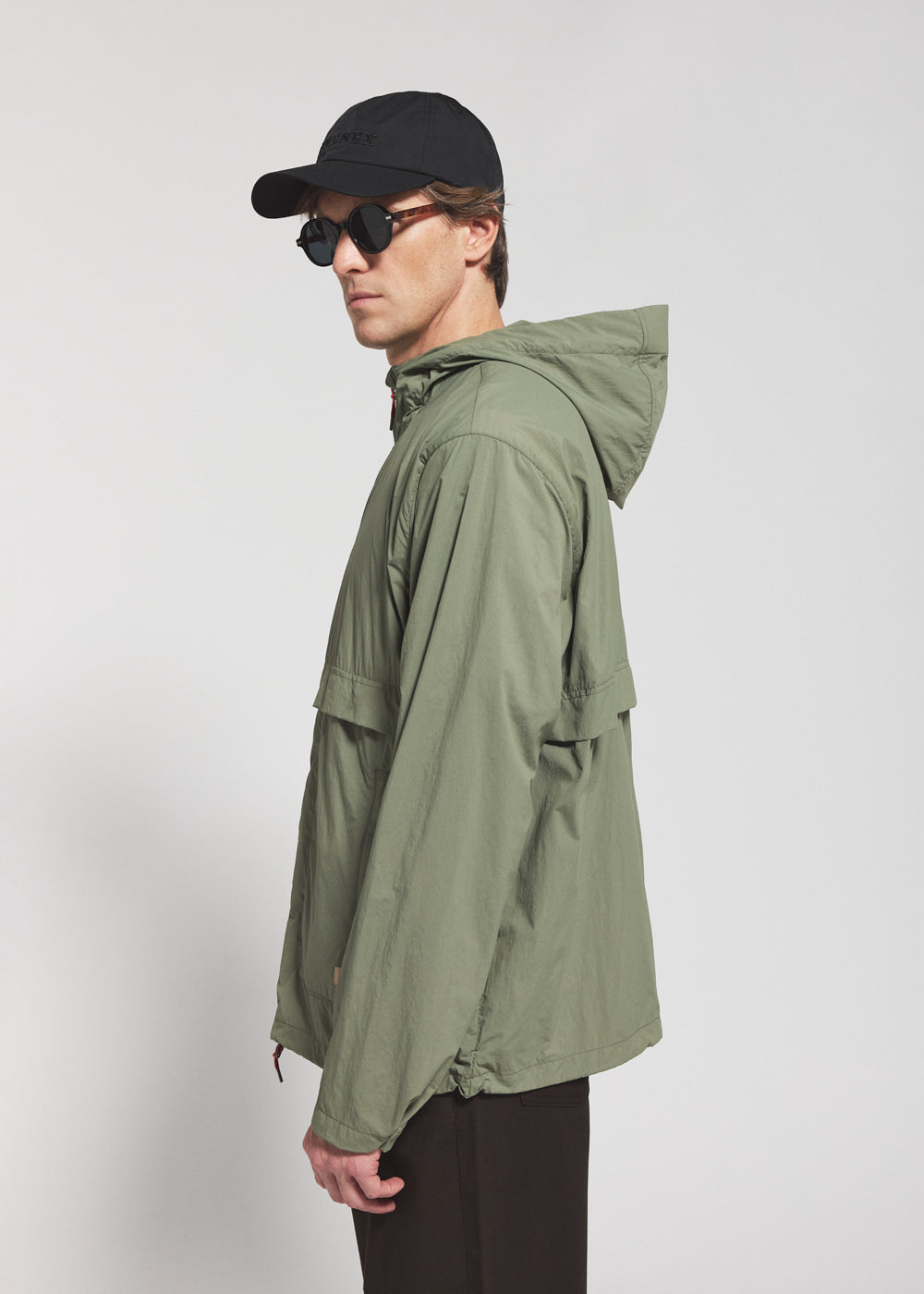 pyrenex-soulere-coupe-vent-unisexe-capuche-khaki image 5