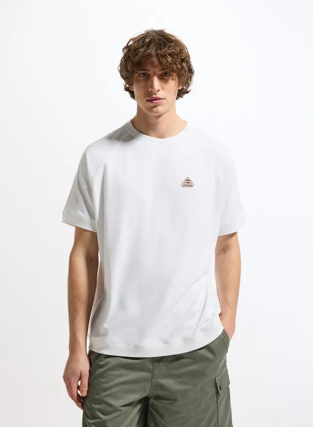 t-shirt-unisexe-pyrenex-peak-blanc-jersey-lourd-285-g-en-coton-bio image 1