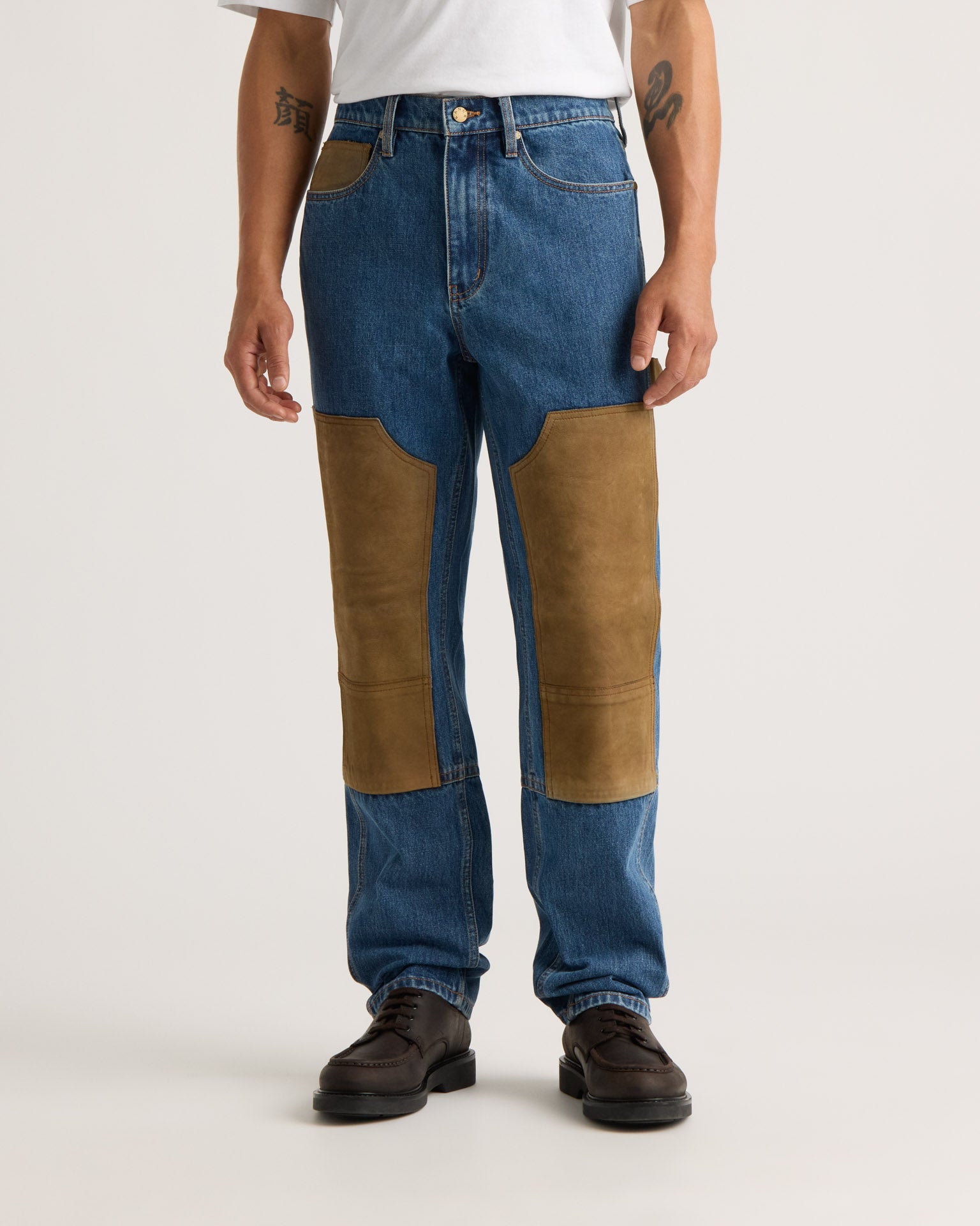 kanuk-pantalon-gatineau-homme-denim-droit-patchs-charpentier image 3