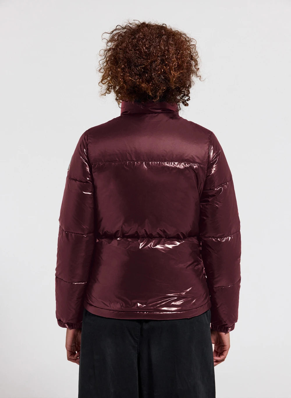 pyrenex-goldin-doudoune-courte-femme-bordeaux-brillante image 4