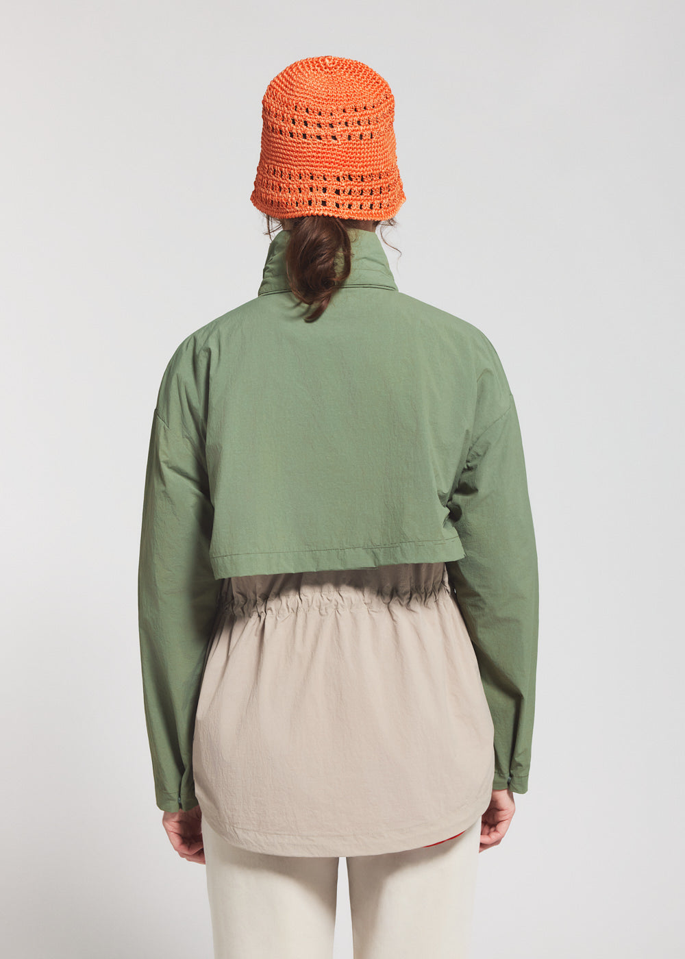 pyrenex-climb-coupe-vent-court-femme-khaki image 4
