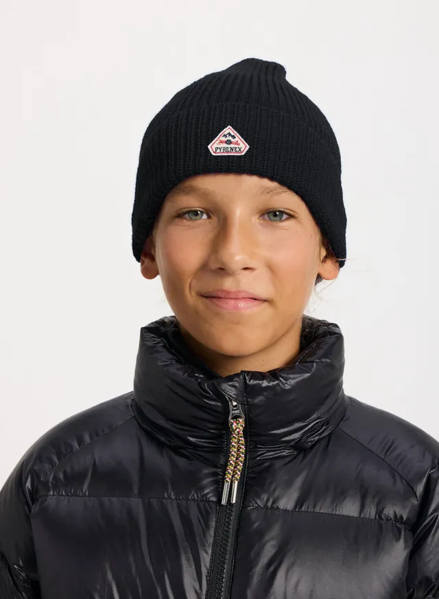pyrenex-roki-bonnet-enfant-en-laine-noir-unisexe image 1