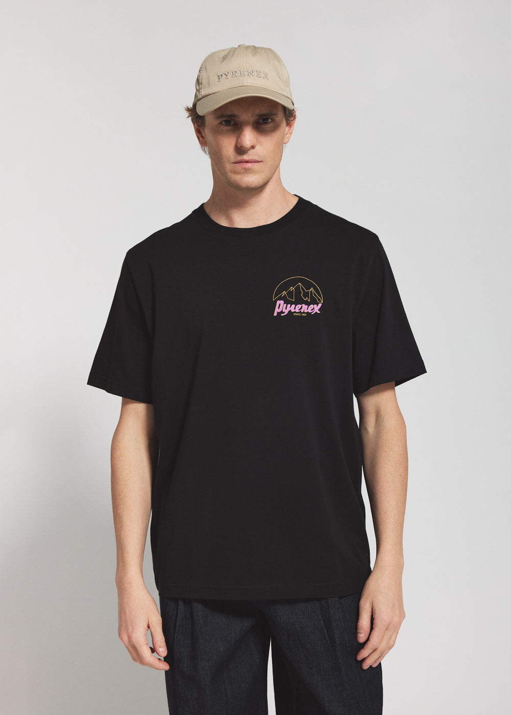 pyrenex-hill-t-shirt-unisexe-coton-bio-noir image 1