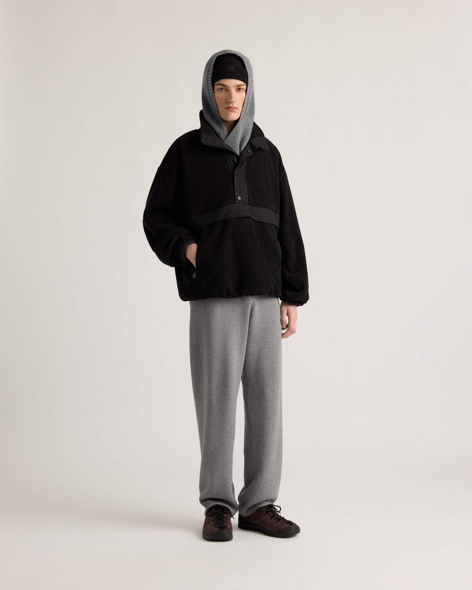 kanuk-pull-albanel-homme-molleton-polaire-col-montant-poches image 1