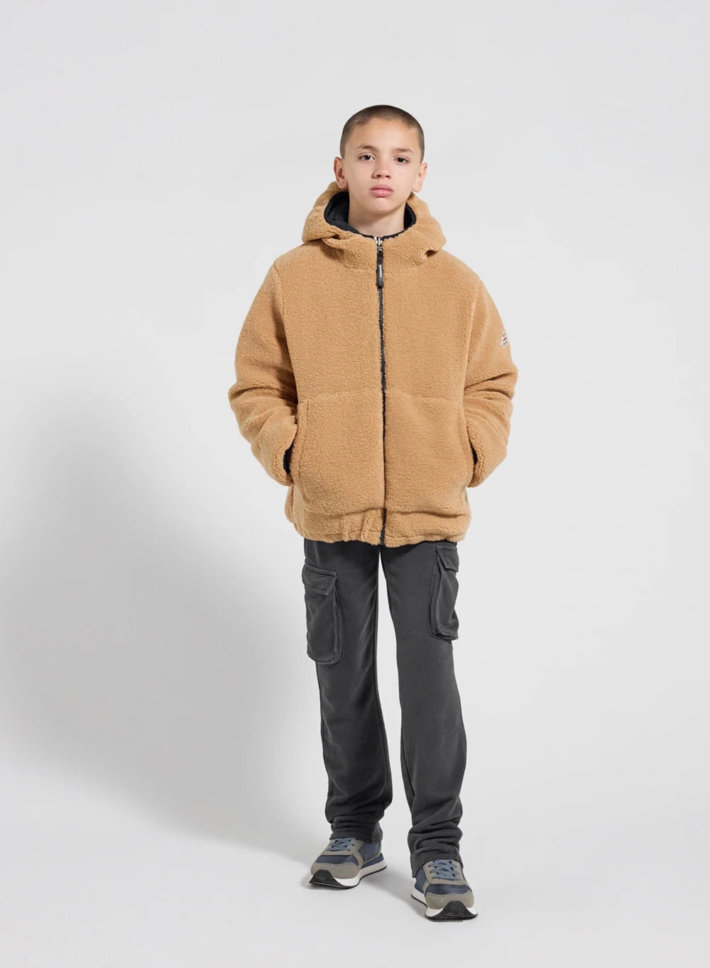 pyrenex-keylinn-noire-doudoune-r-versible-enfant-sherpa image 7