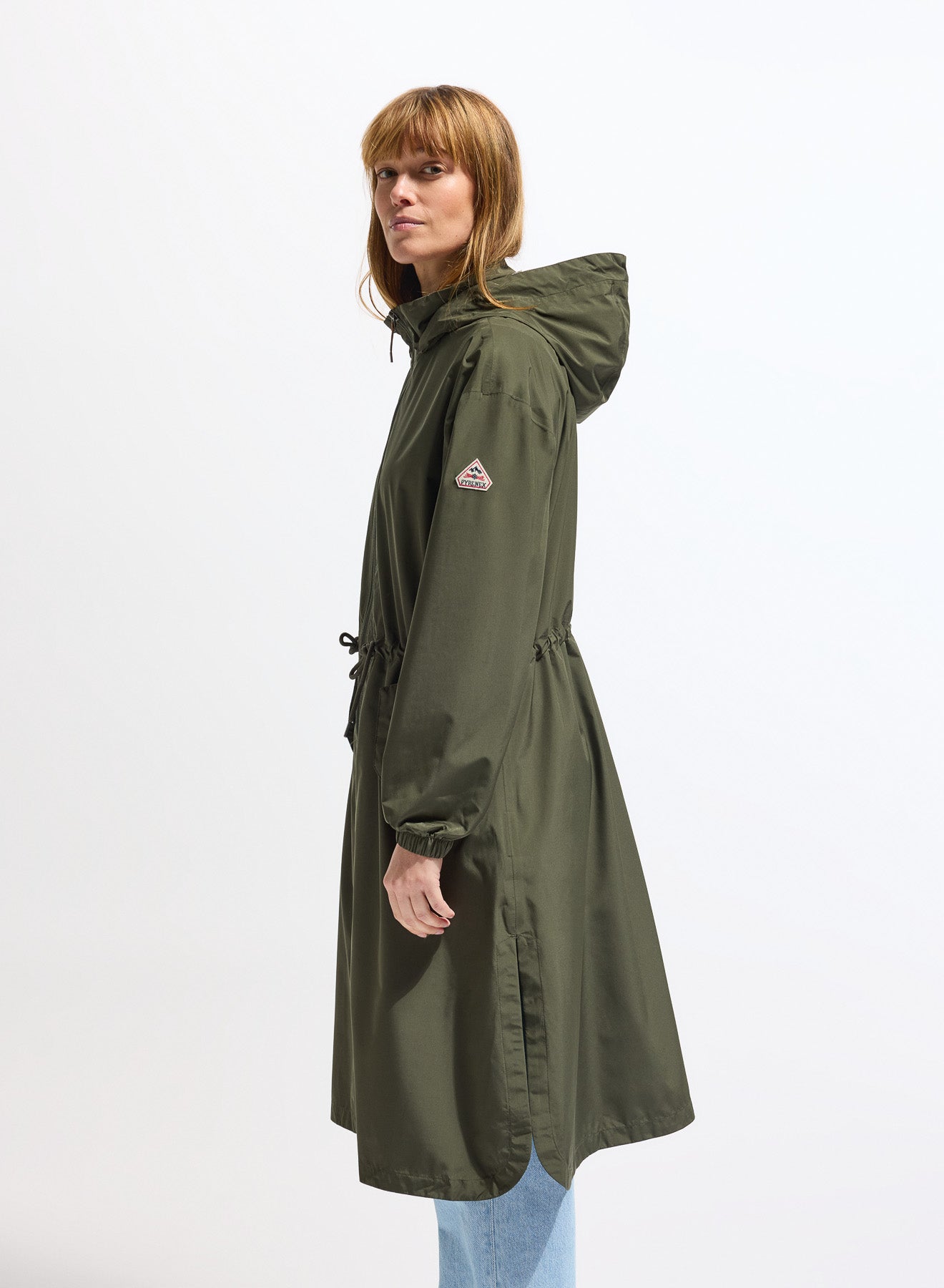parka-longue-imperm-able-femme-pyrenex-gemme-kaki image 2