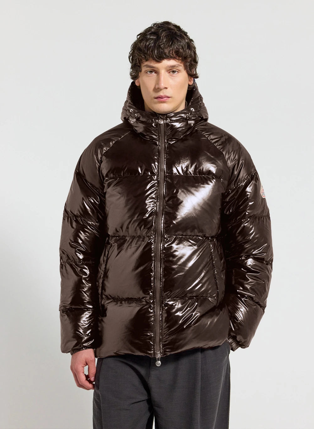 pyrenex-sten-doudoune-unisexe-capuche-marron-fonc image 2