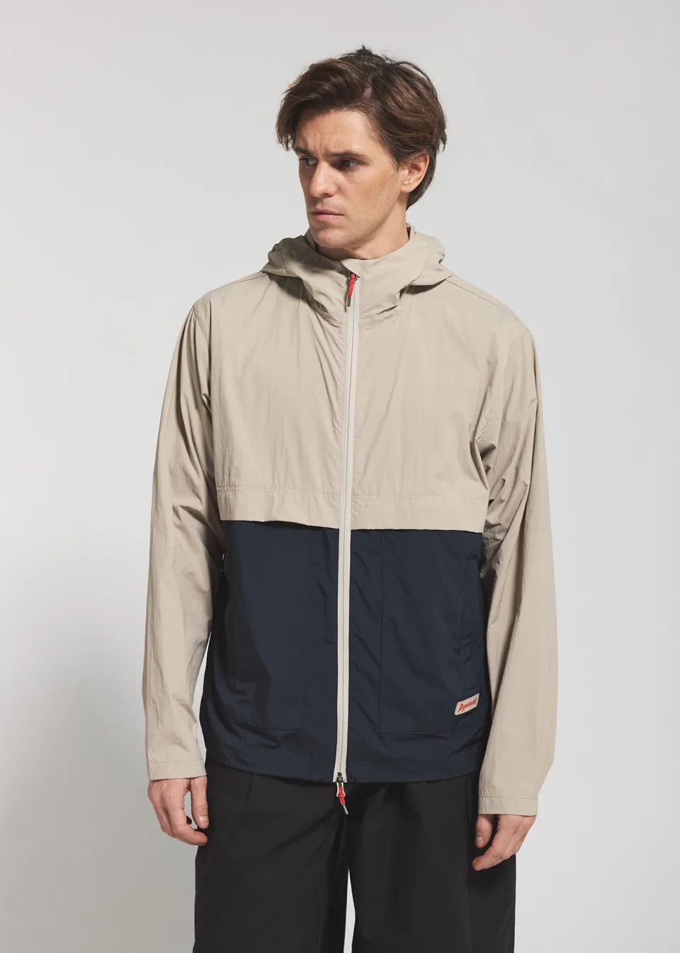pyrenex-soulere-coupe-vent-unisexe-capuche-beige image 1