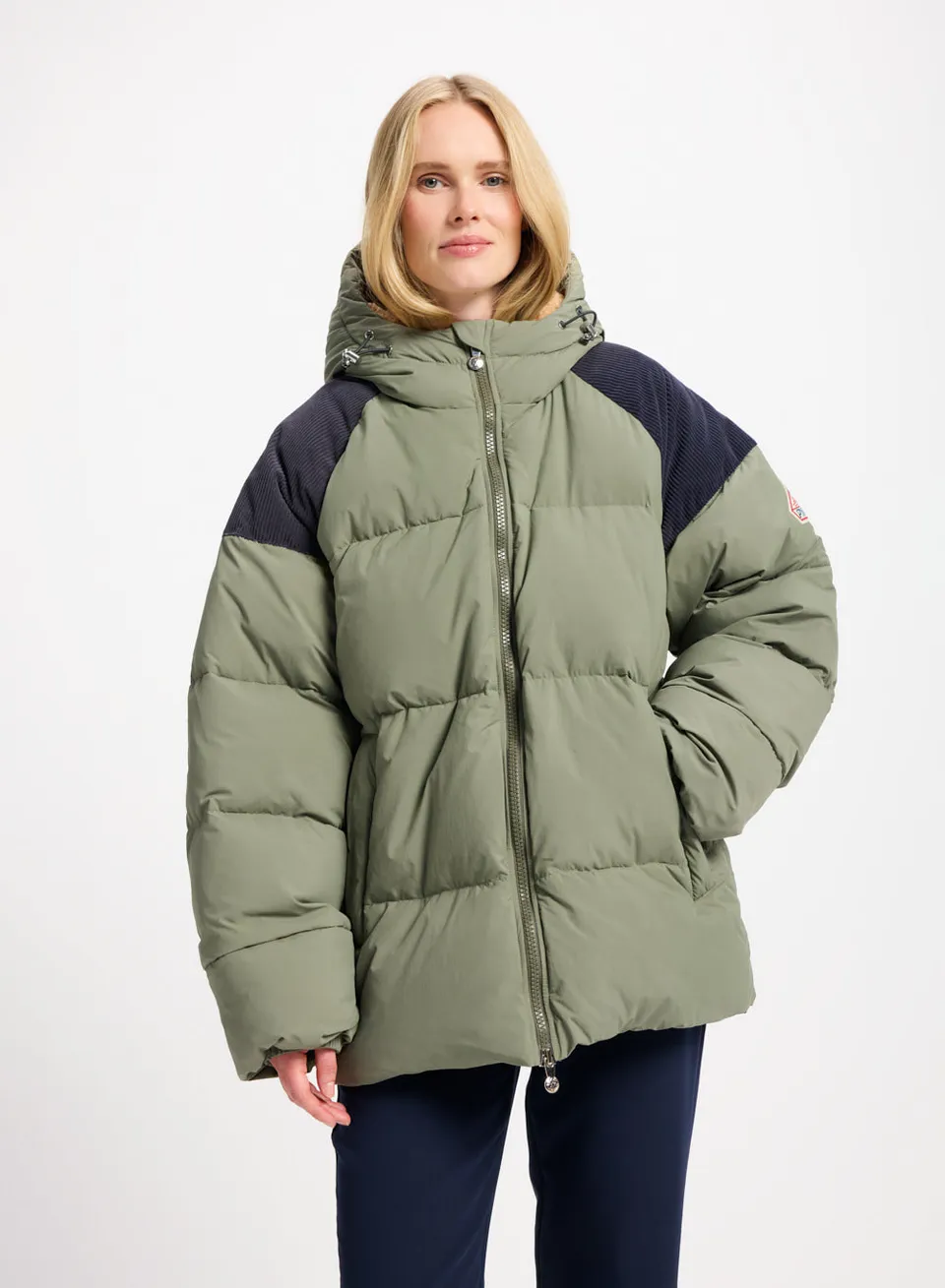 pyrenex-retro-sten-doudoune-unisexe-kaki-sherpa image 1