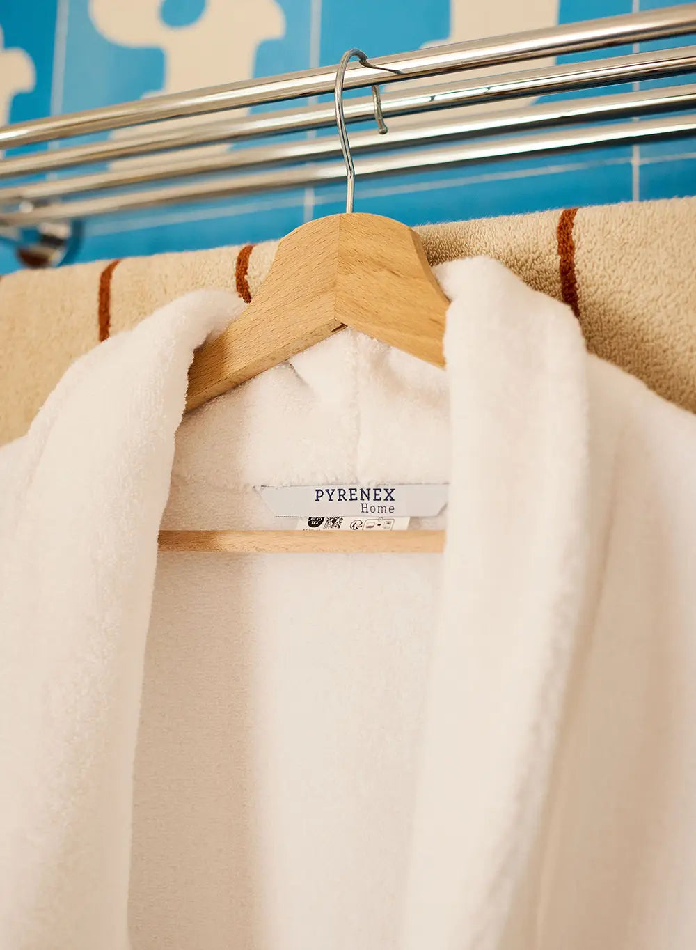 peignoir-en-coton-blanc-pyrenex-hana-ponge-premium image 2