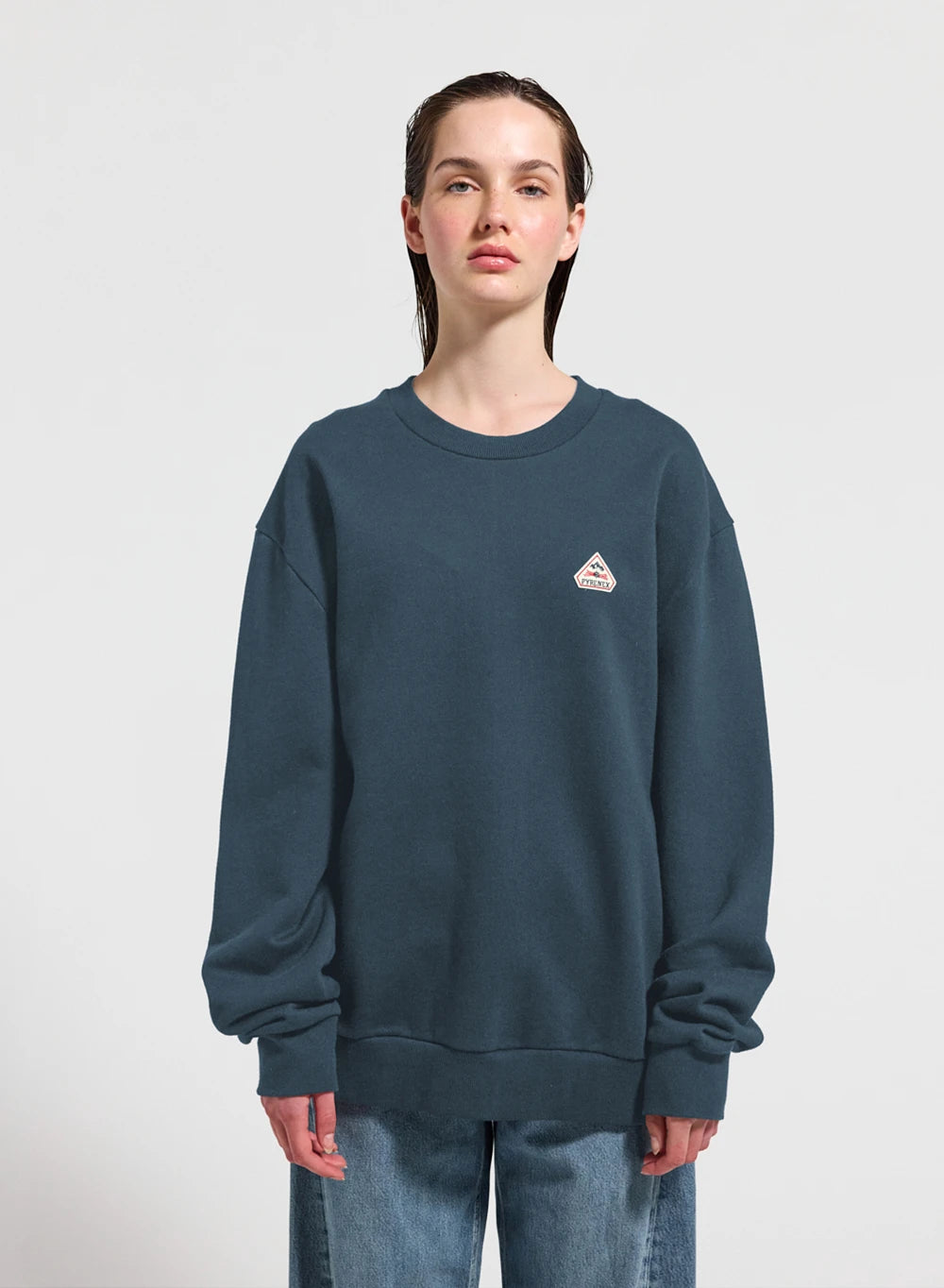pyrenex-phase-sweat-coton-bio-unisexe-bleu-azur image 1