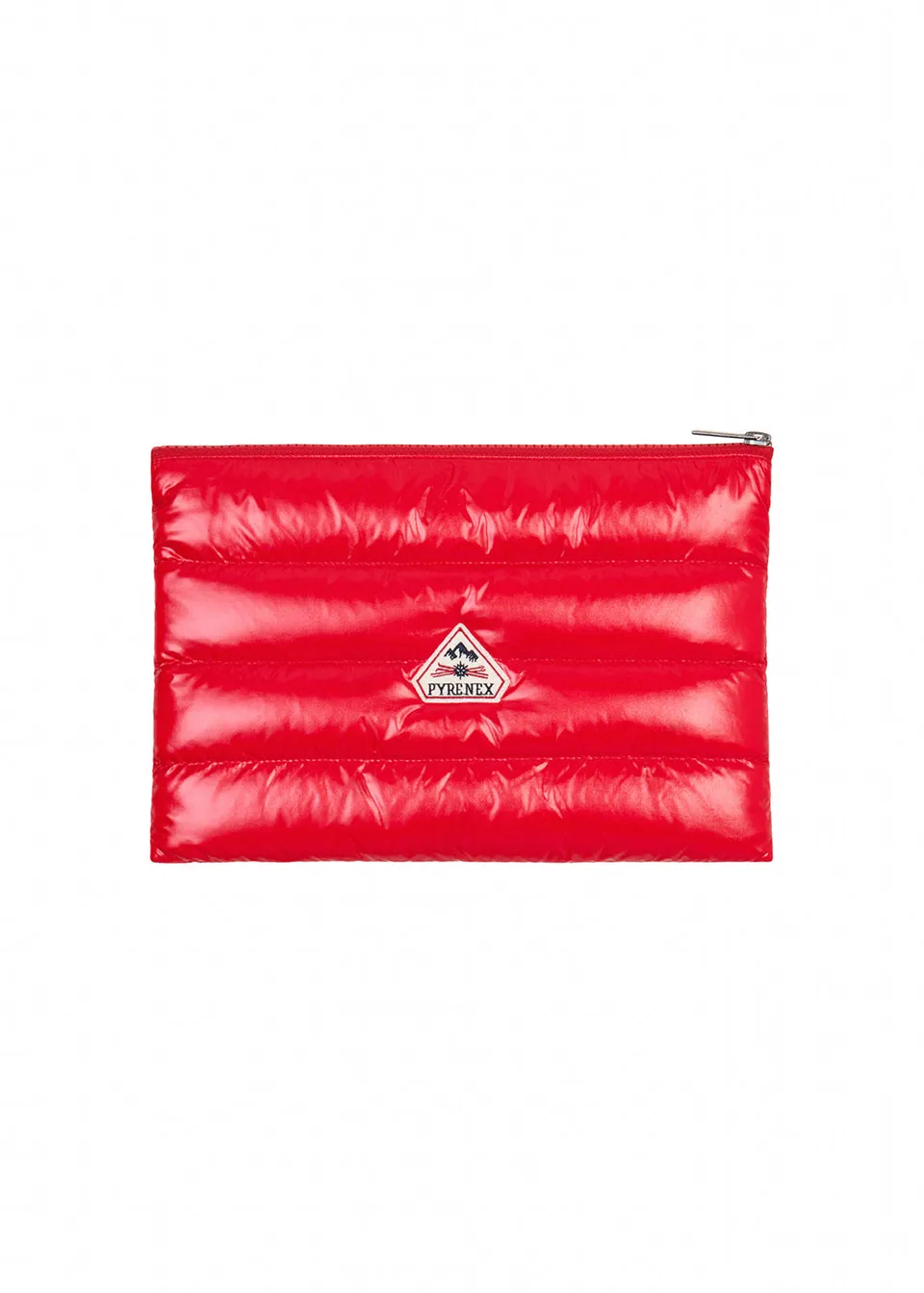 pyrenex-down-pouch-pochette-matelass-e-vintage-rouge image 1