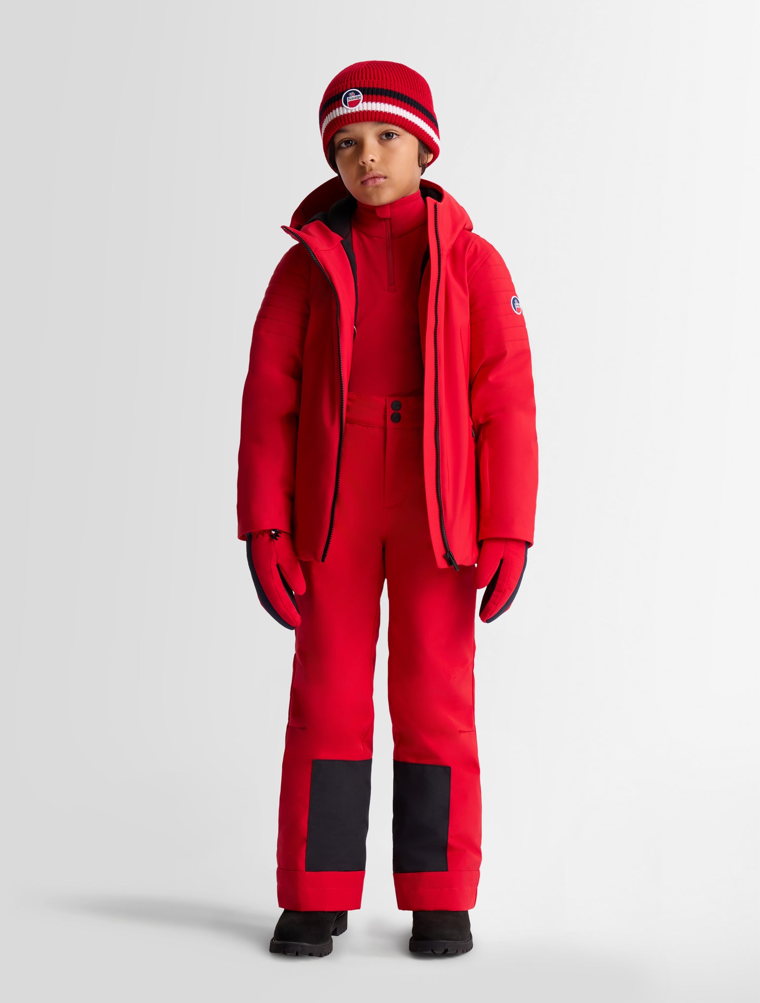 fusalp-veste-de-ski-power-jr-enfant-softshell-polaire image 1