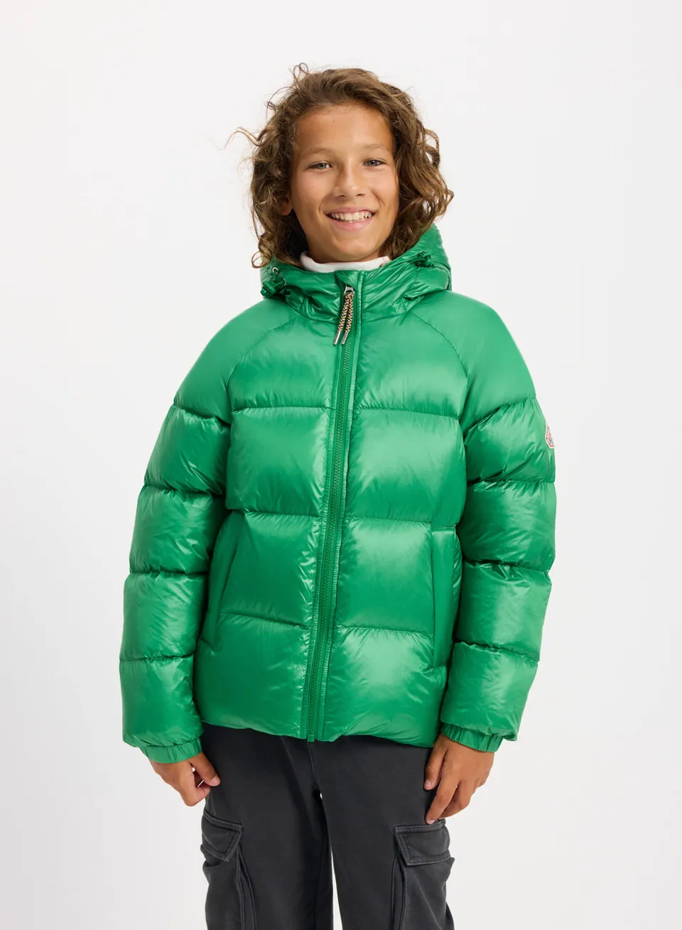pyrenex-sten-doudoune-capuche-enfant-verte image 1