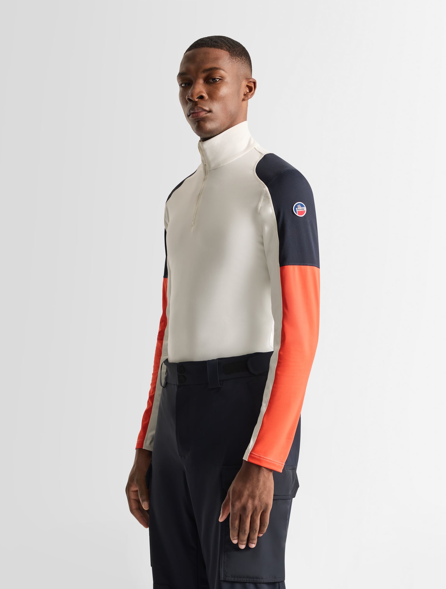 fusalp-sous-pull-pravio-homme-powerstretch-gratt-demi-zip image 2
