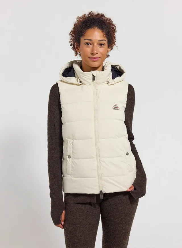 pyrenex-spoutnic-doudoune-sans-manches-femme-capuche-amovible-blanche image 1