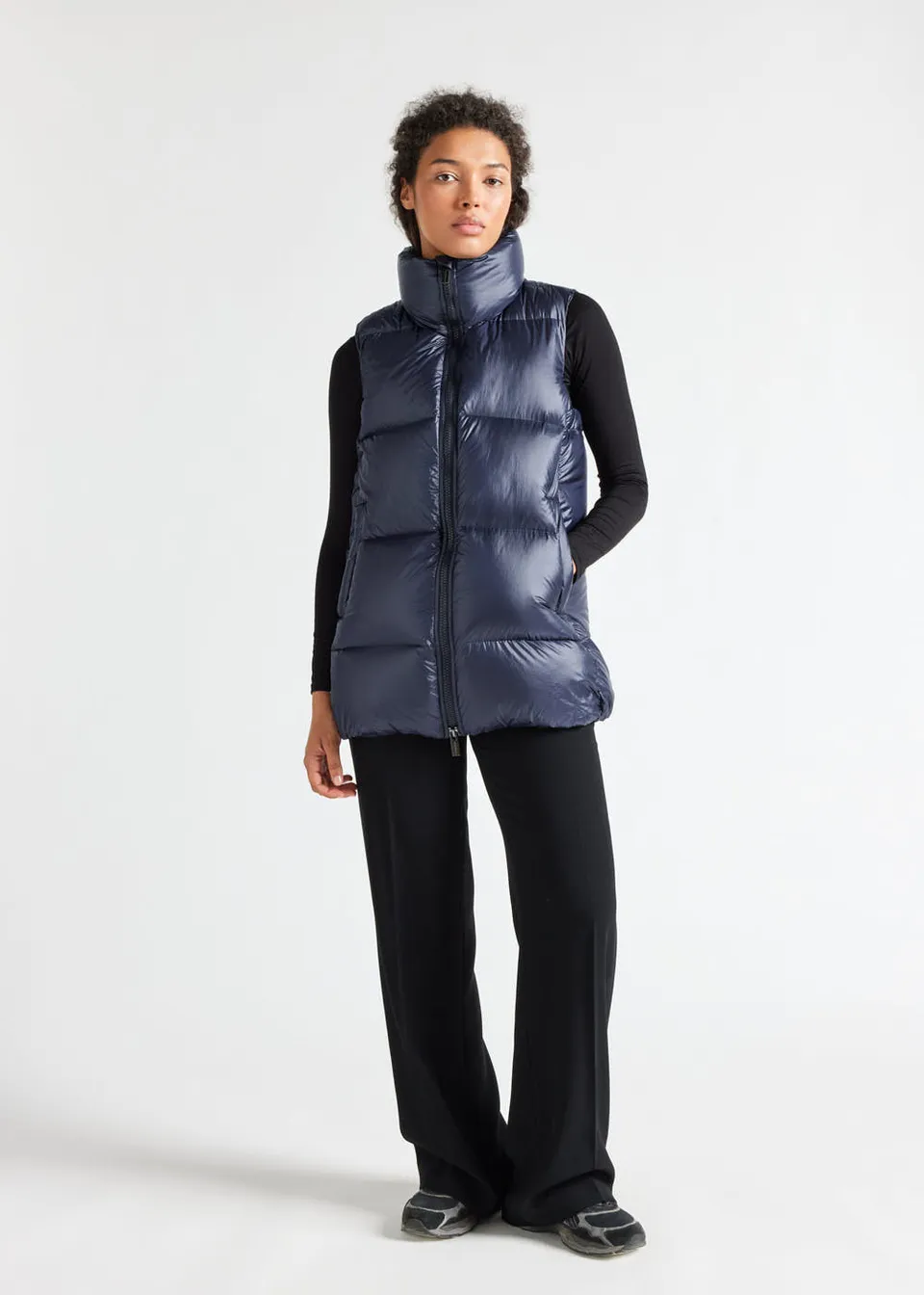 pyrenex-tamara-amiral-doudoune-sans-manche-femme-mi-longue image 1