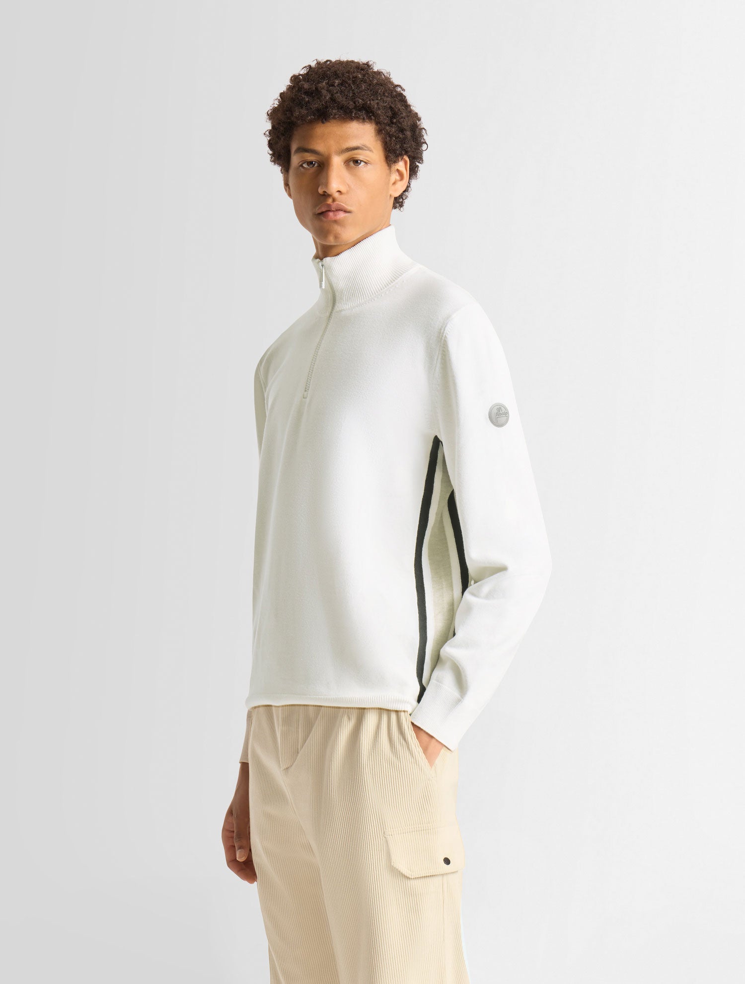 fusalp-natom-pull-homme-demi-zip-intarsia image 1