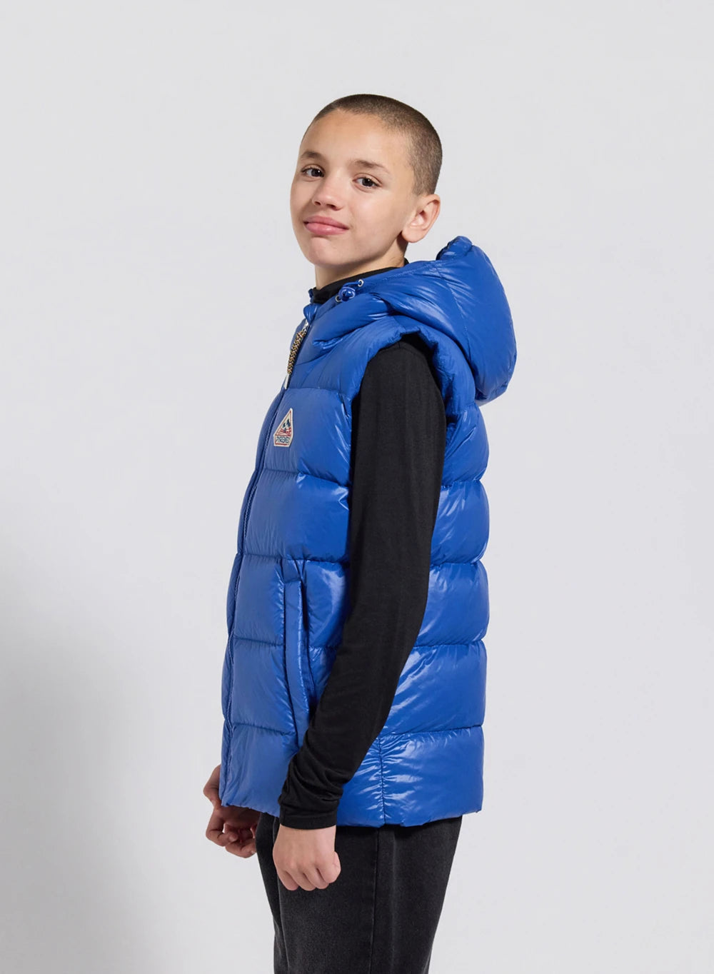 pyrenex-john-gilet-doudoune-sans-manches-enfant-capuche-bleu image 6